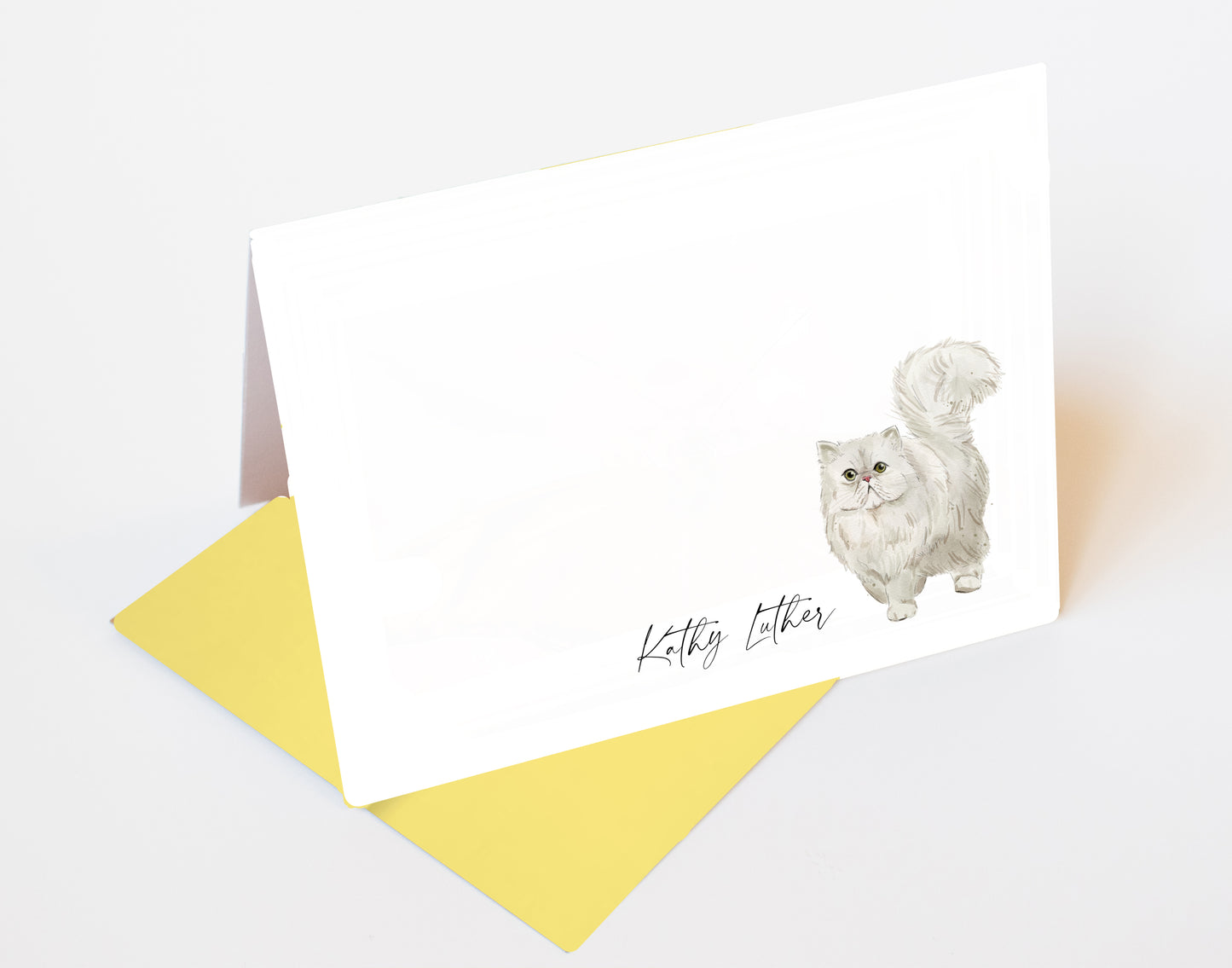 Persian Cat Folded Note Cards