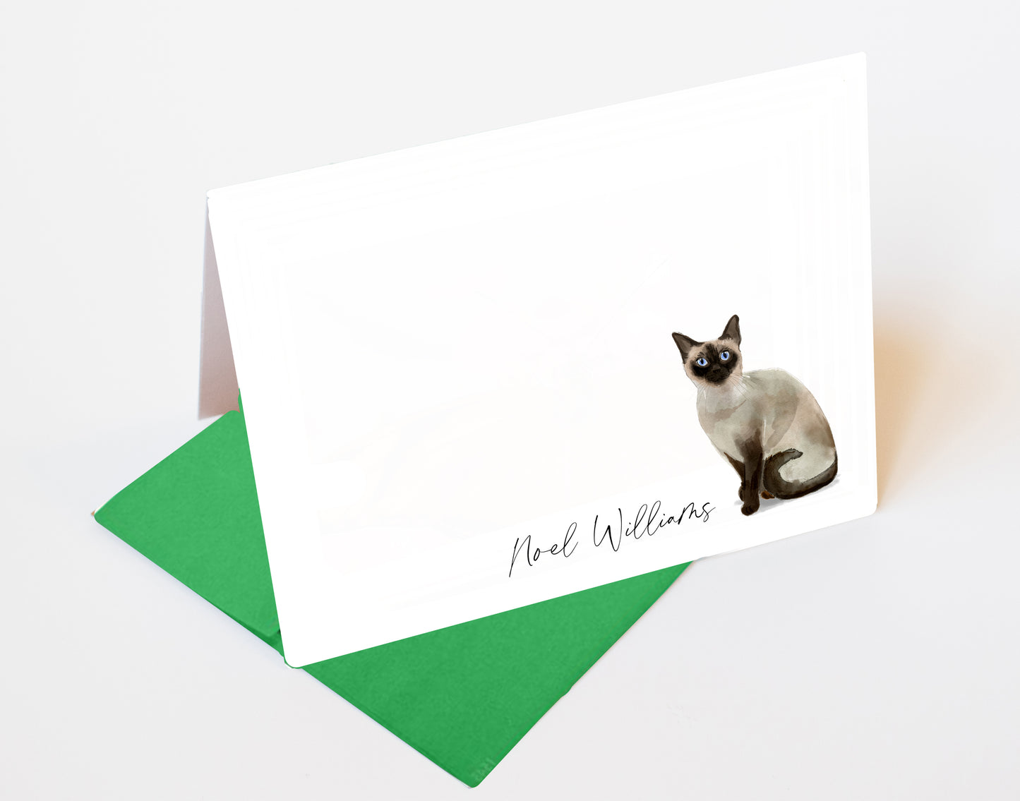 Siamese Cat Folded Note Cards