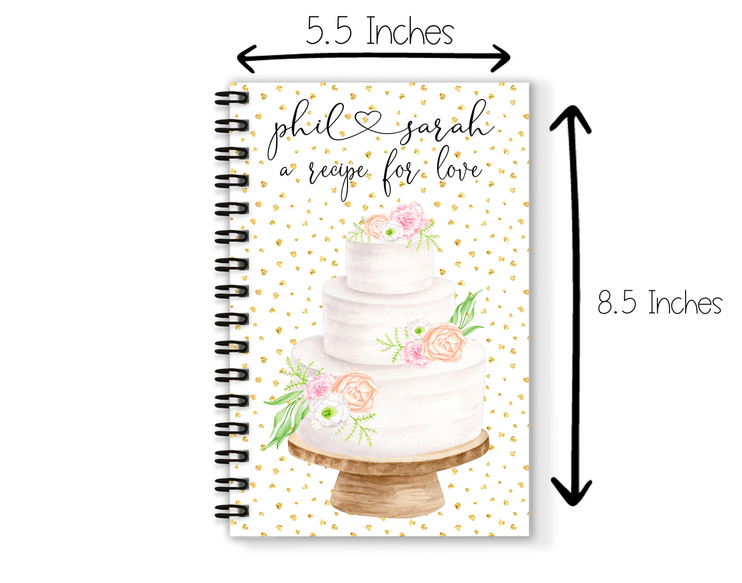 Wedding Cake Recipe Book and Towel