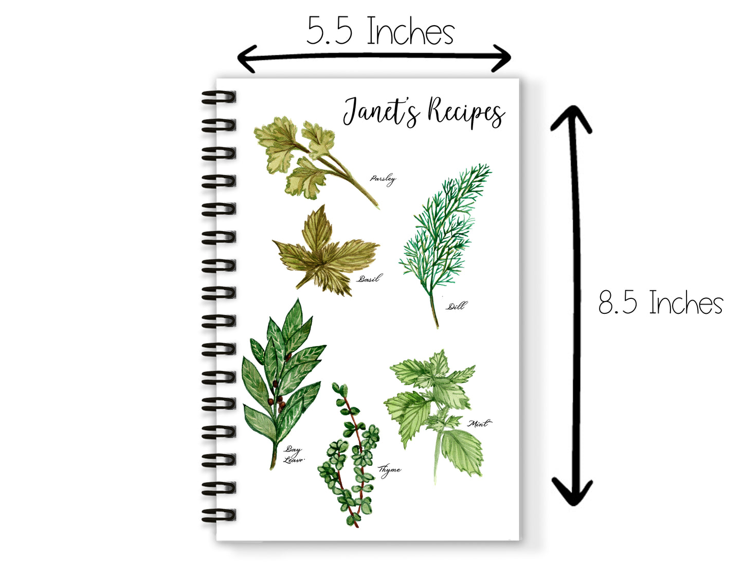 Herbs Recipe Book and Towel