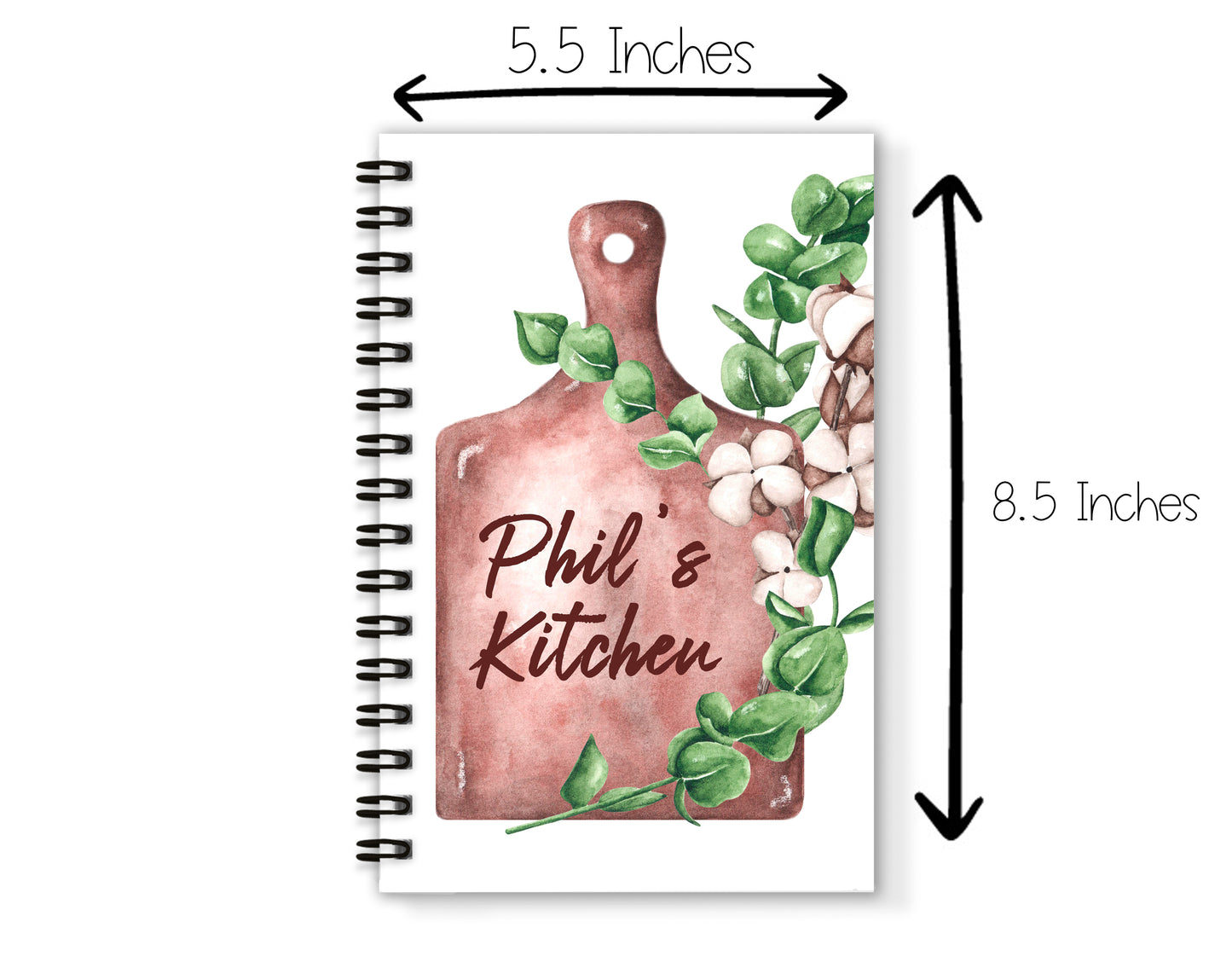 Cutting Board Recipe Book and Towel