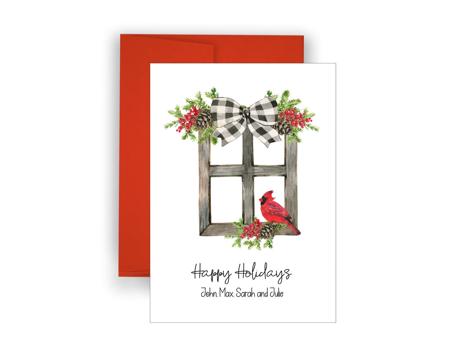 Watercolor Vintage Christmas Cards