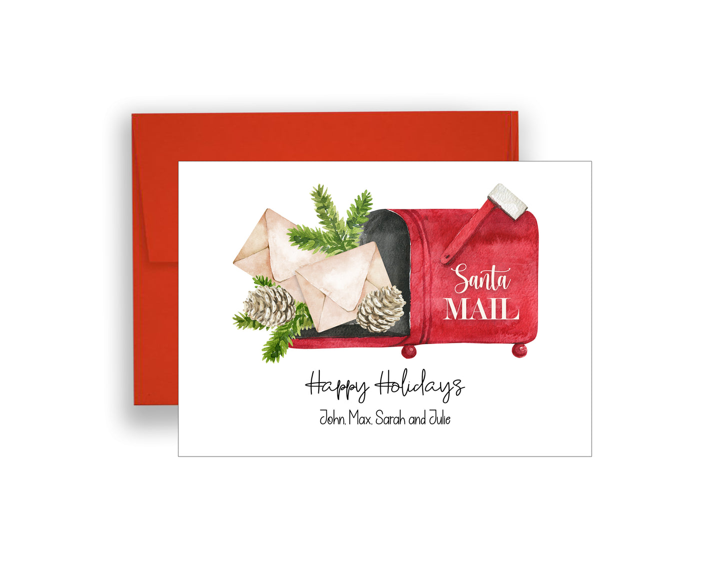 Watercolor Vintage Christmas Cards