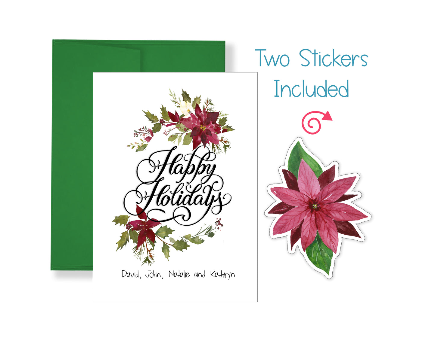 Wreath Christmas Card