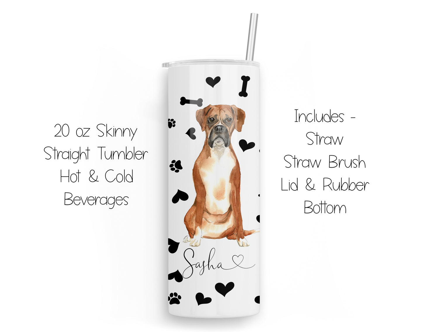 Boxer 20 oz Tumbler and Coaster