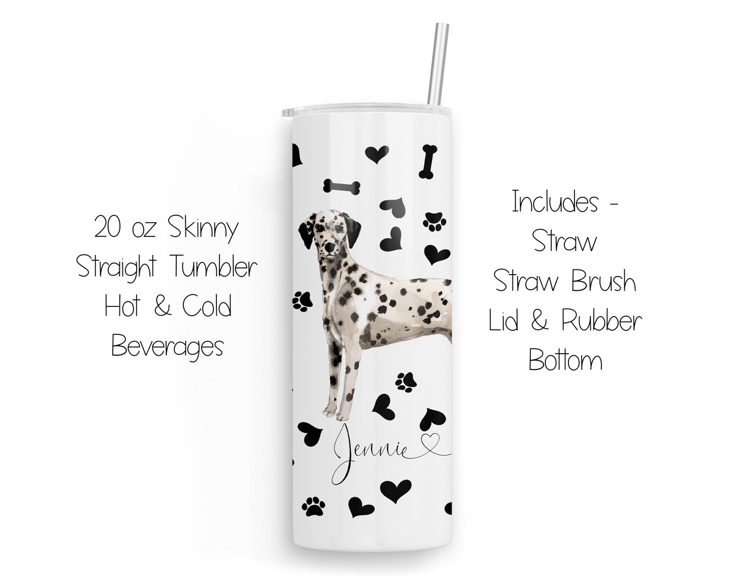 Dalmatian 20 oz Tumbler and Coaster