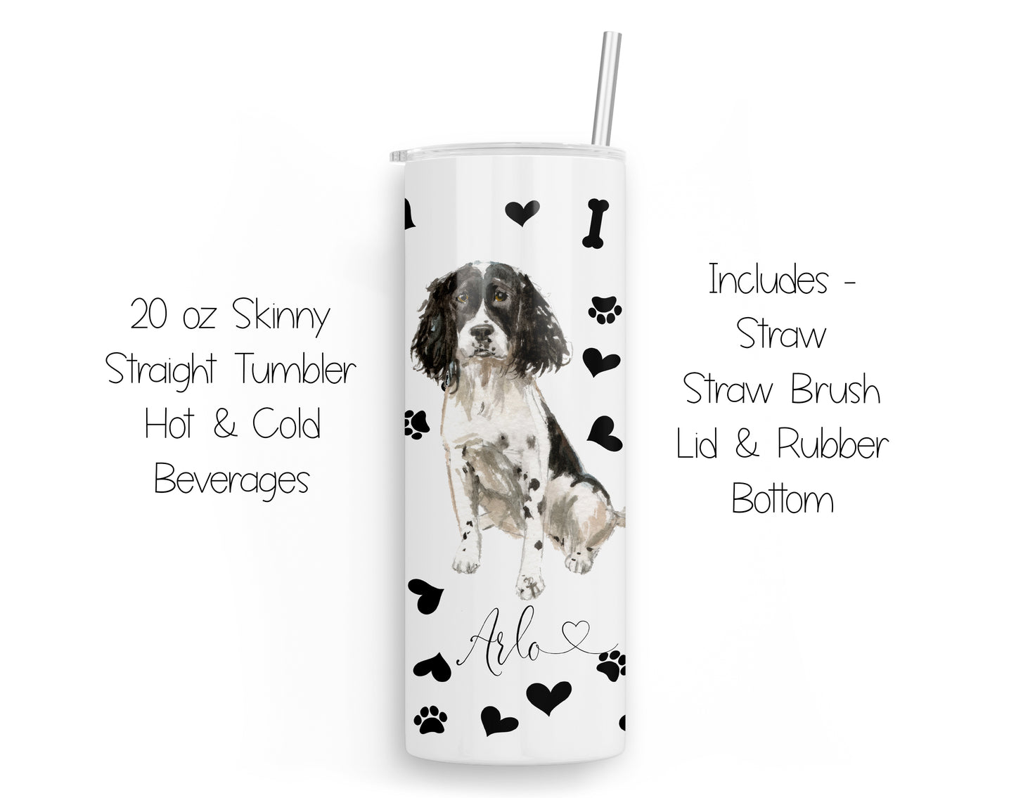 Springer Spaniel 20 oz Tumbler and Coaster