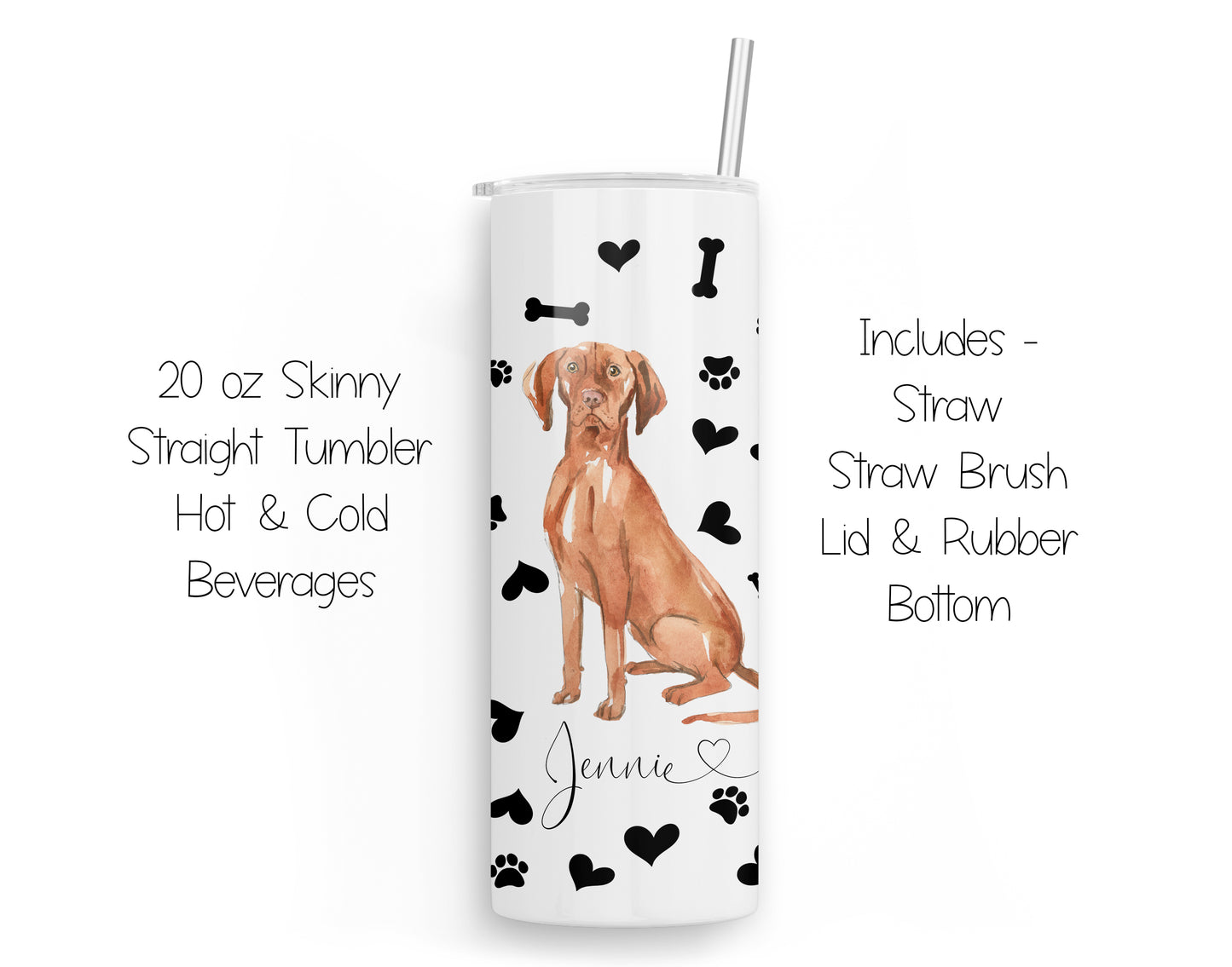 Hungarian Vizsla 20 oz Tumbler and Coasters