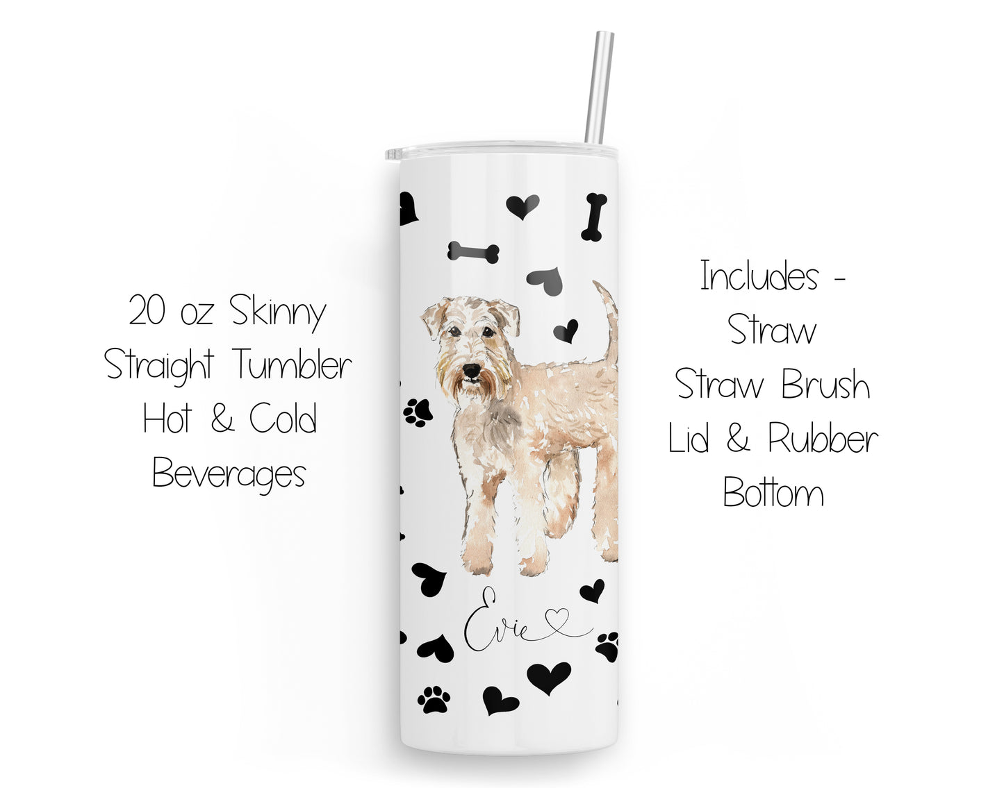 Wheaten Terrier 20 oz Tumbler and Coaster