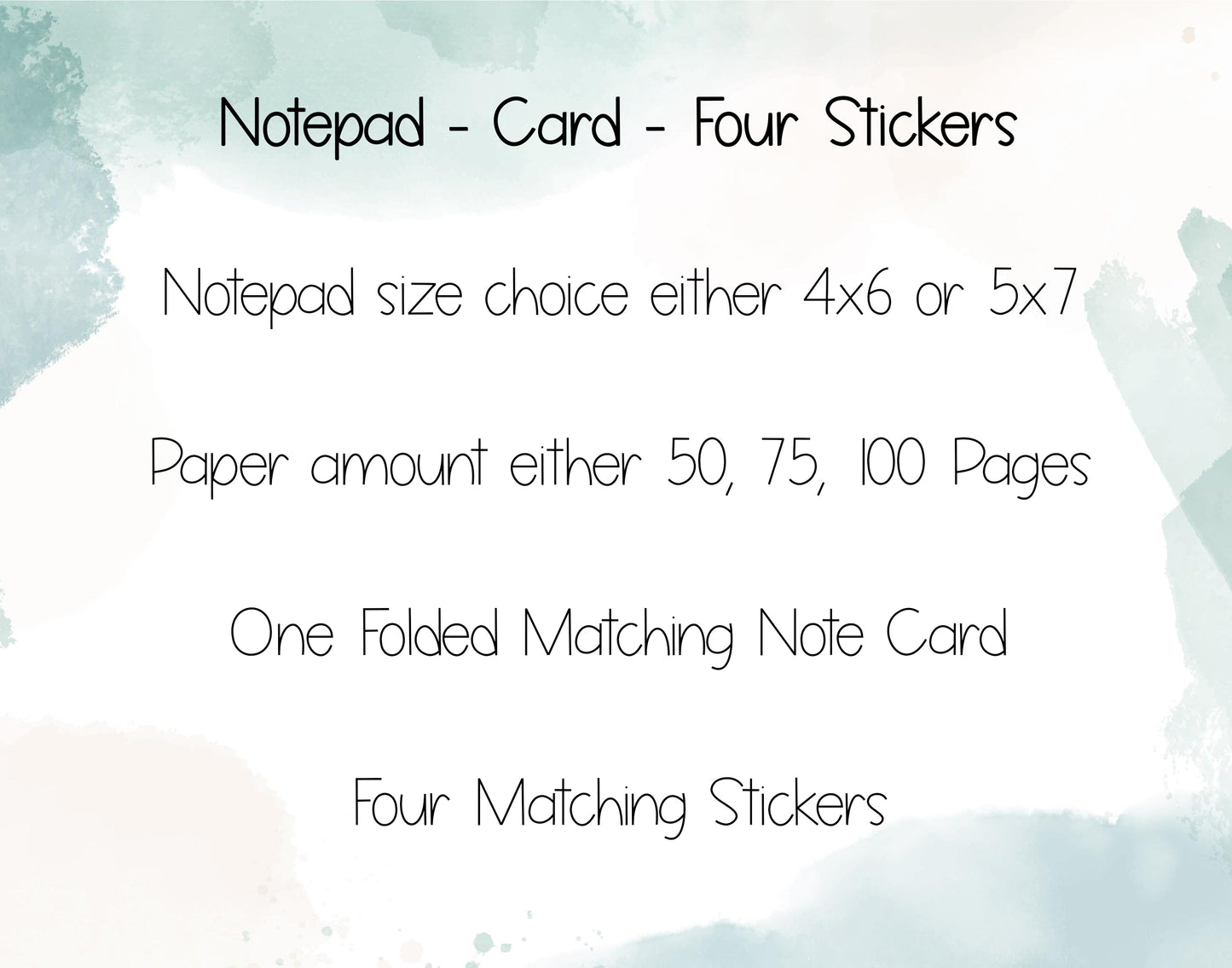 Turtle Notepad, Card and Stickers