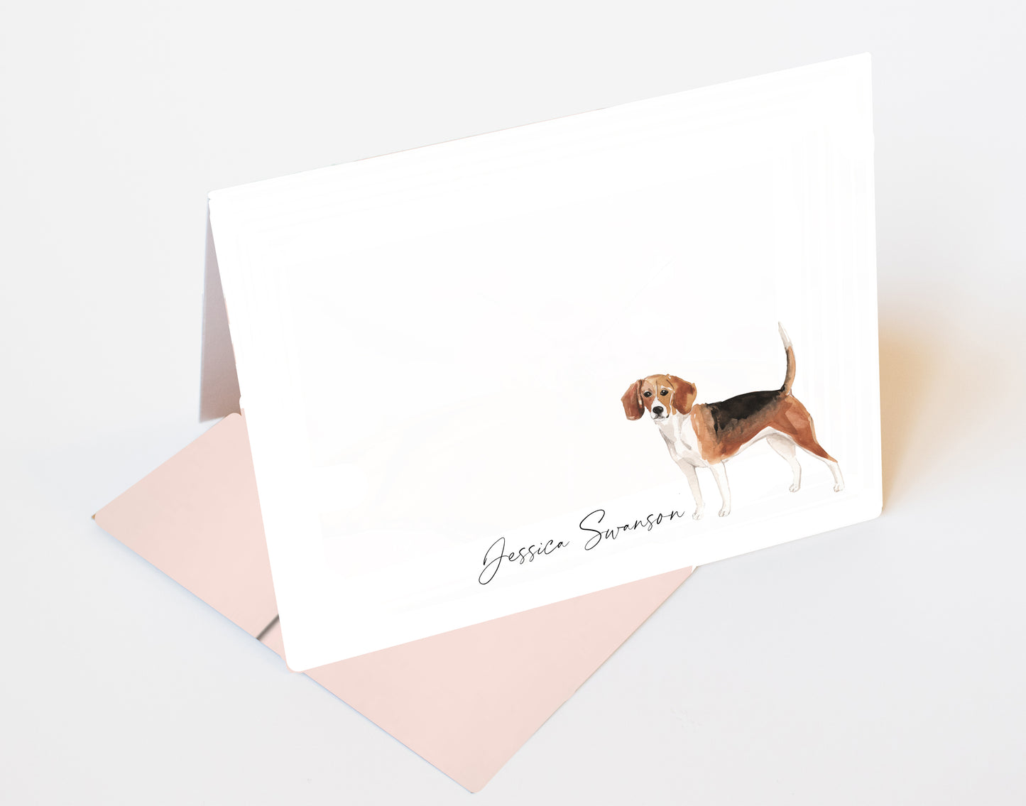 Beagle Folded Note Cards and Stickers