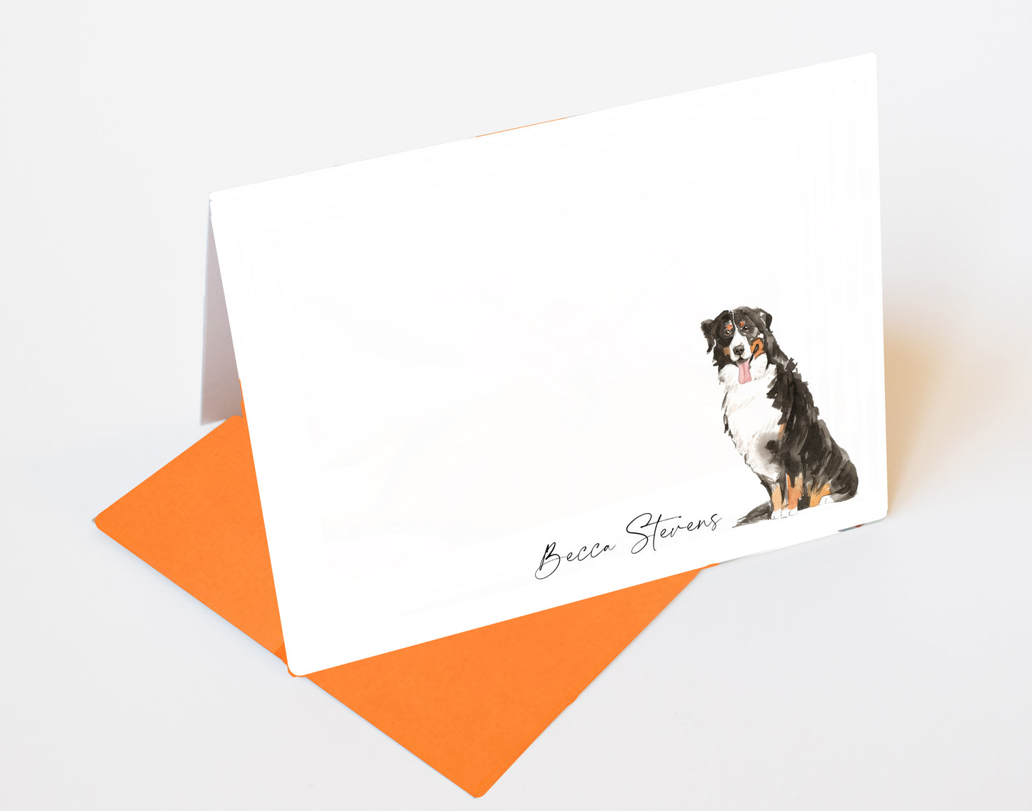 Bernese Mountain Dog Folded Note Cards and Stickers
