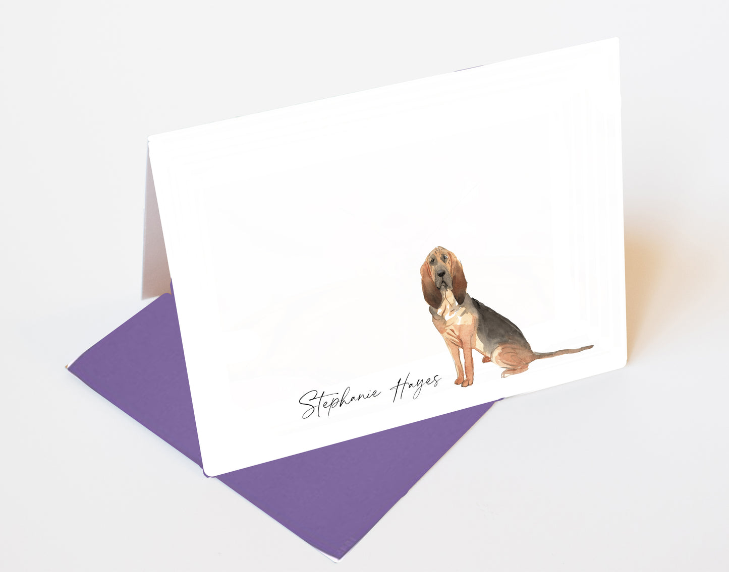 Bloodhound Folded Note Cards and Stickers