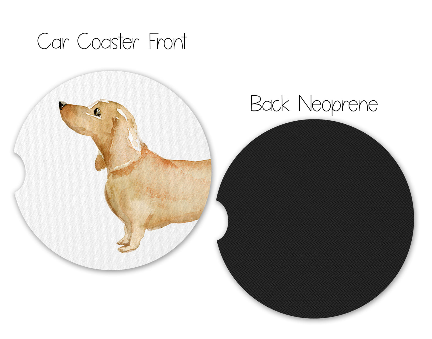 Blonde Dachshund 20 oz Tumbler and Coasters