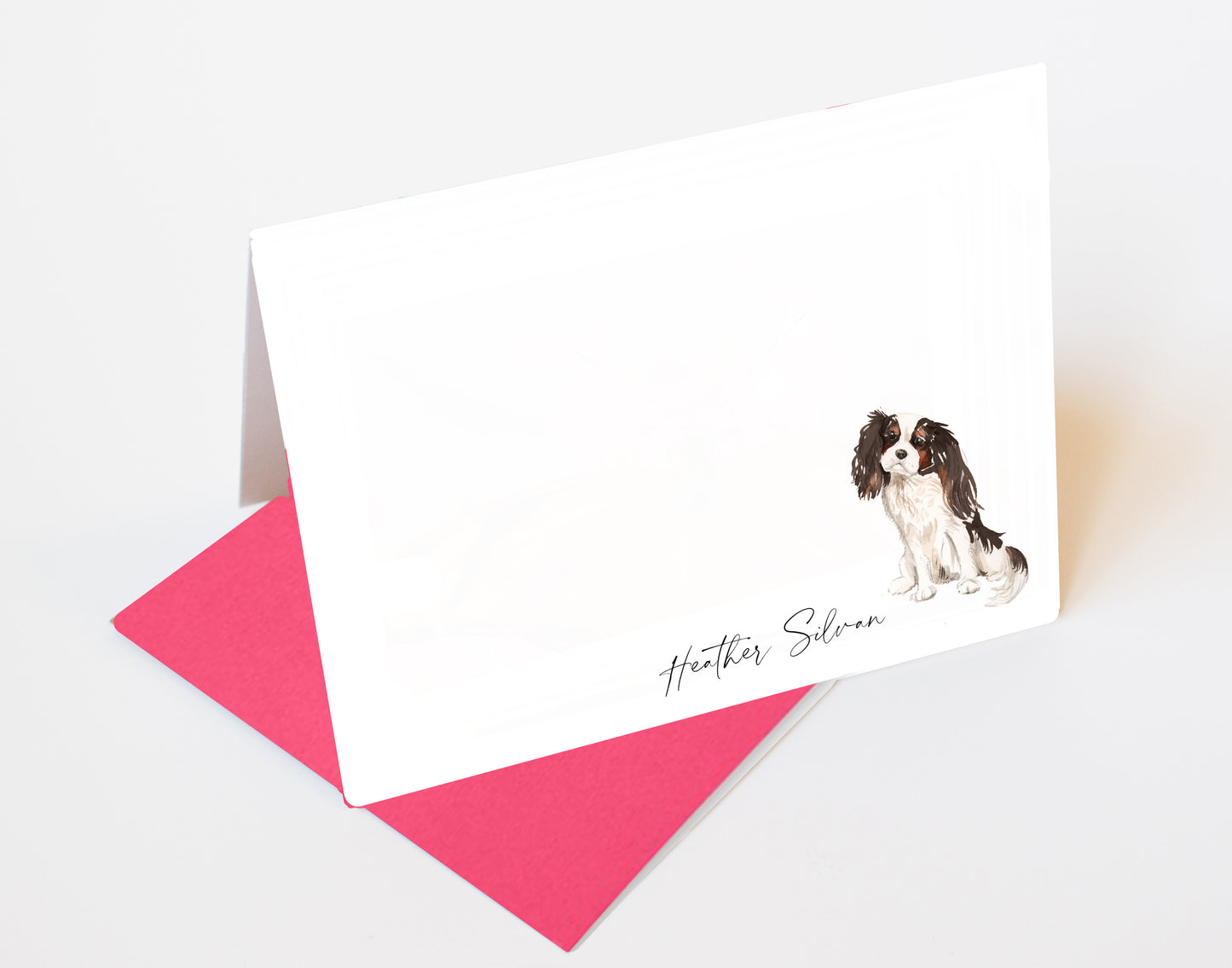 Cavalier King Charles Spaniel Folded Note Cards and Stickers