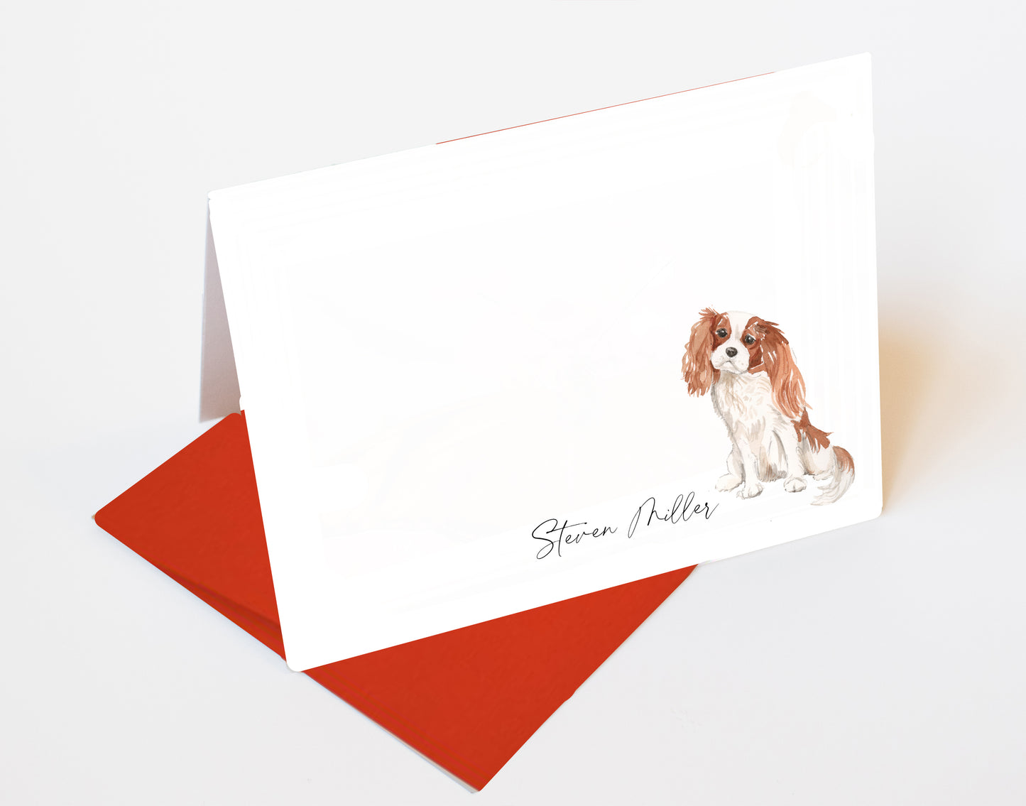 Cavalier King Charles Spaniel Folded Note Cards and Stickers