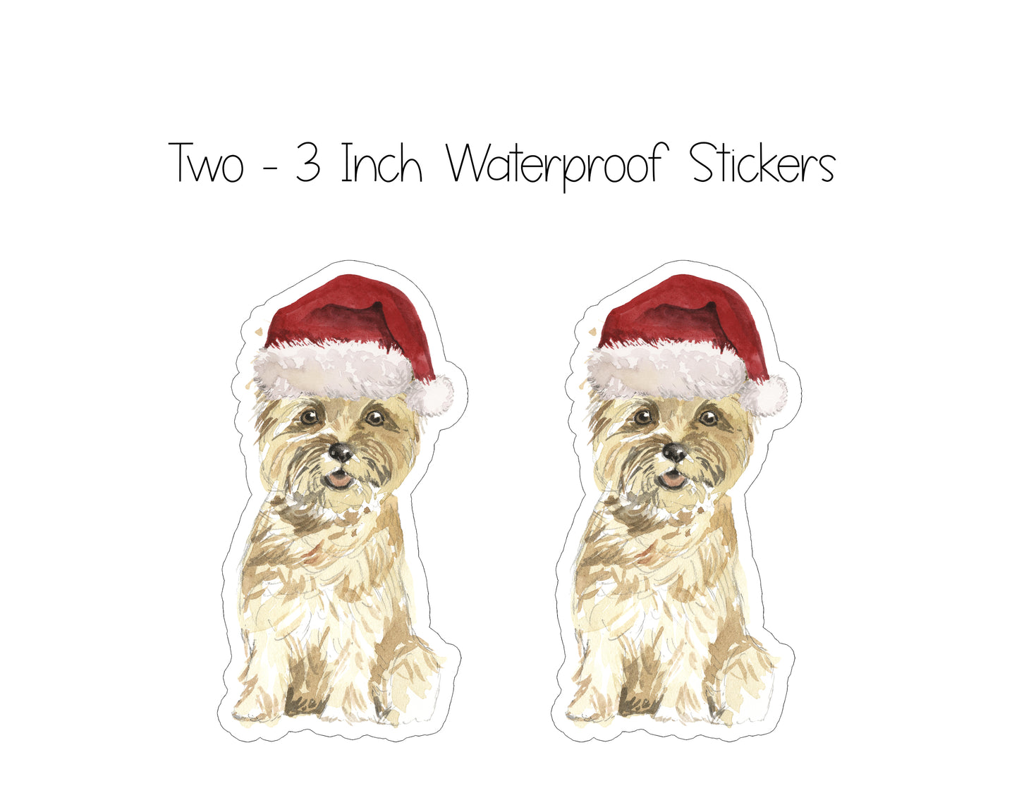 Cairn Terrier Christmas Cards and Stickers