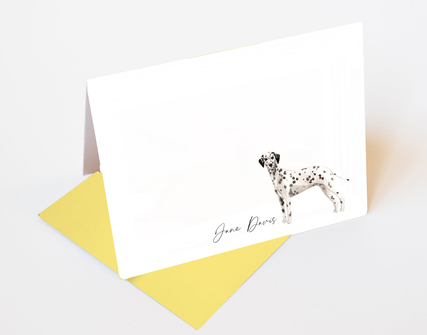 Dalmatian Folded Note Cards and Stickers