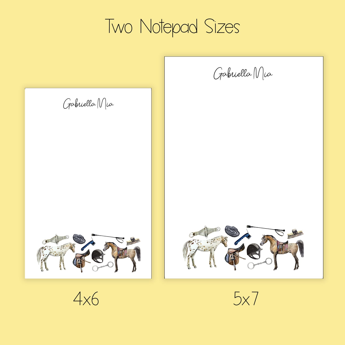 Horse Notepad, Card and Stickers