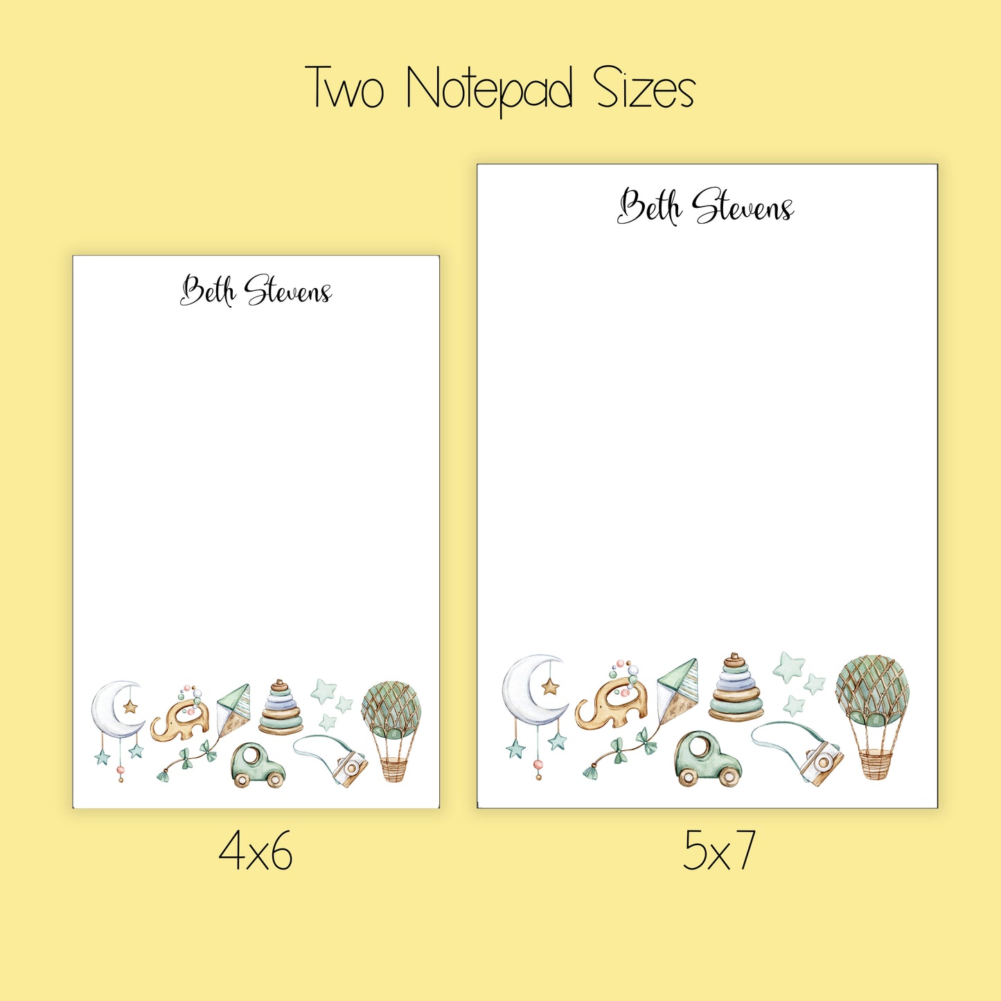 Baby Notepad, Card and Stickers