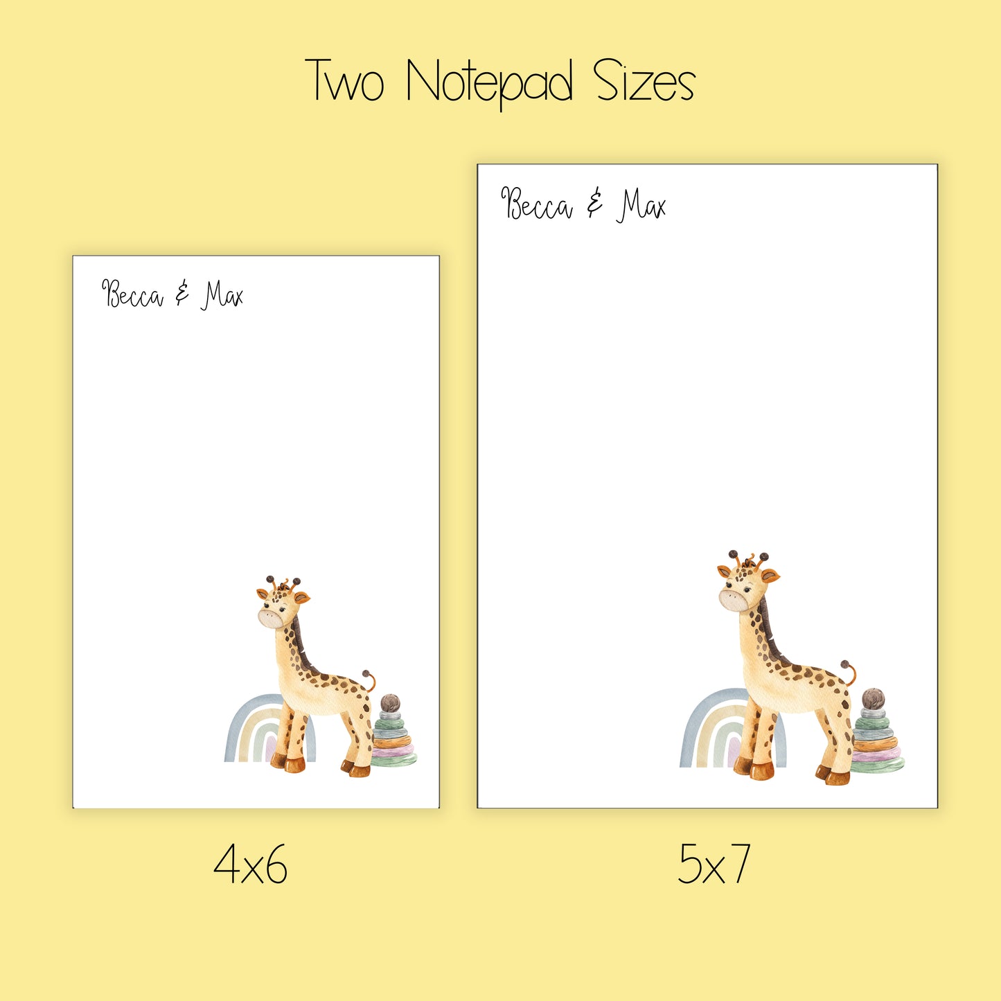 Baby Notepad, Card and Stickers