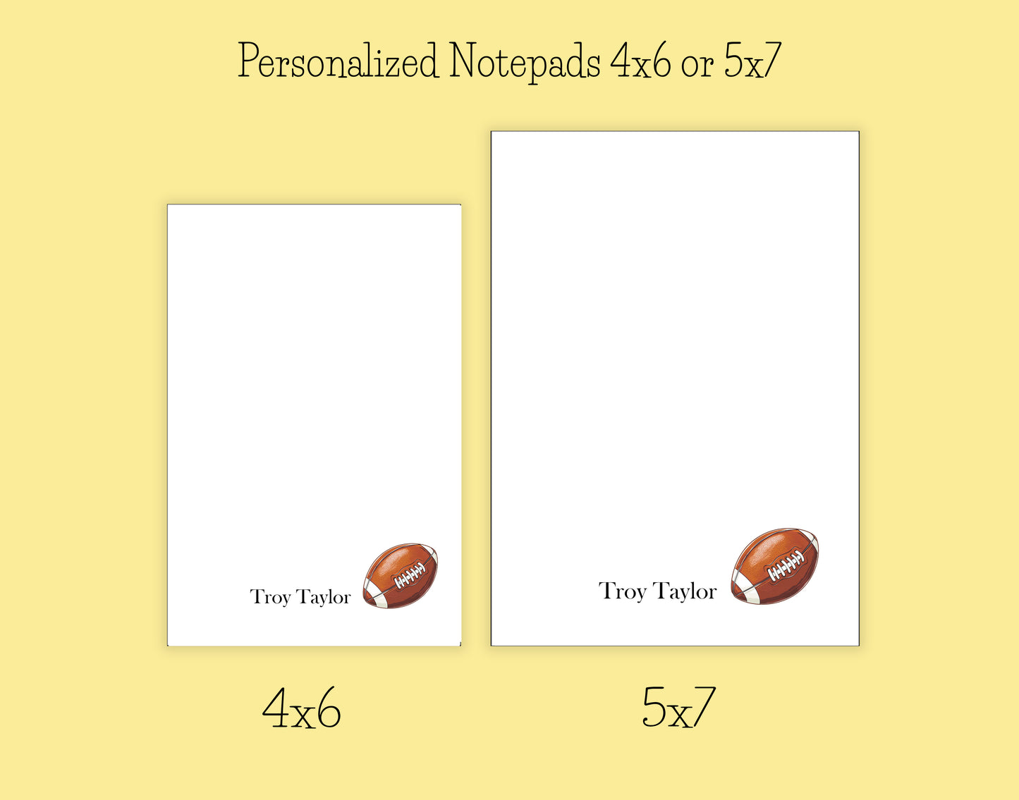 Football Notepad, Card and Stickers