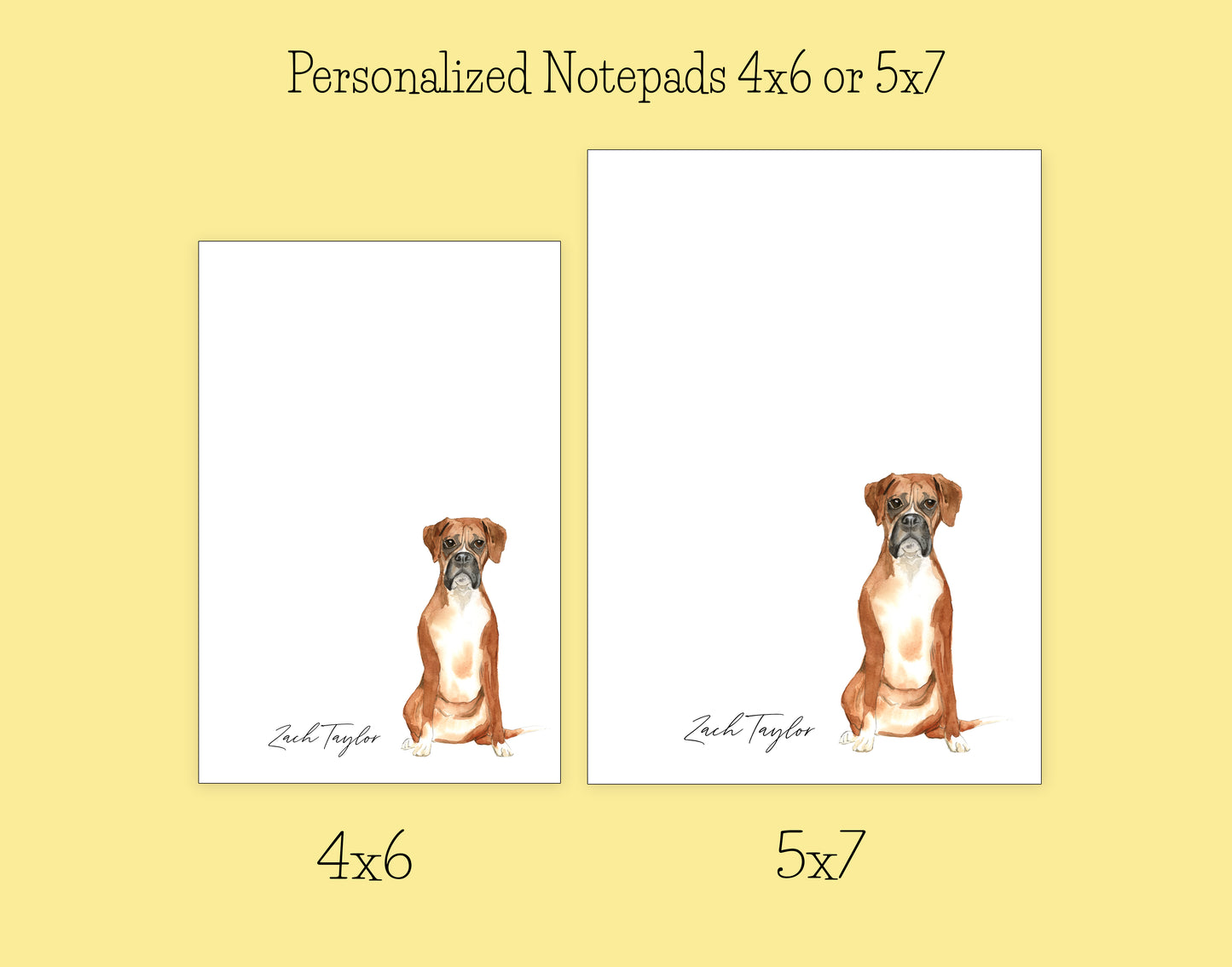 Boxer Dog Notepad, Card and Stickers