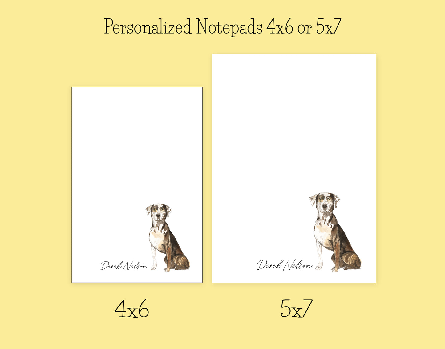 Catahoula Leopard Dog Notepad, Card and Stickers