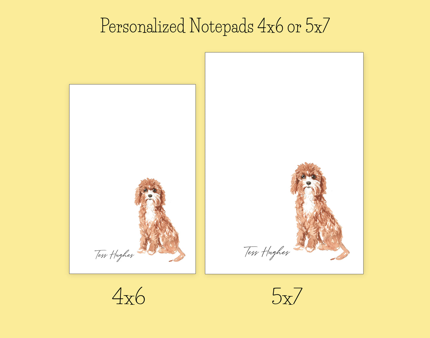 Cavapoo Dog Notepad, Card and Stickers
