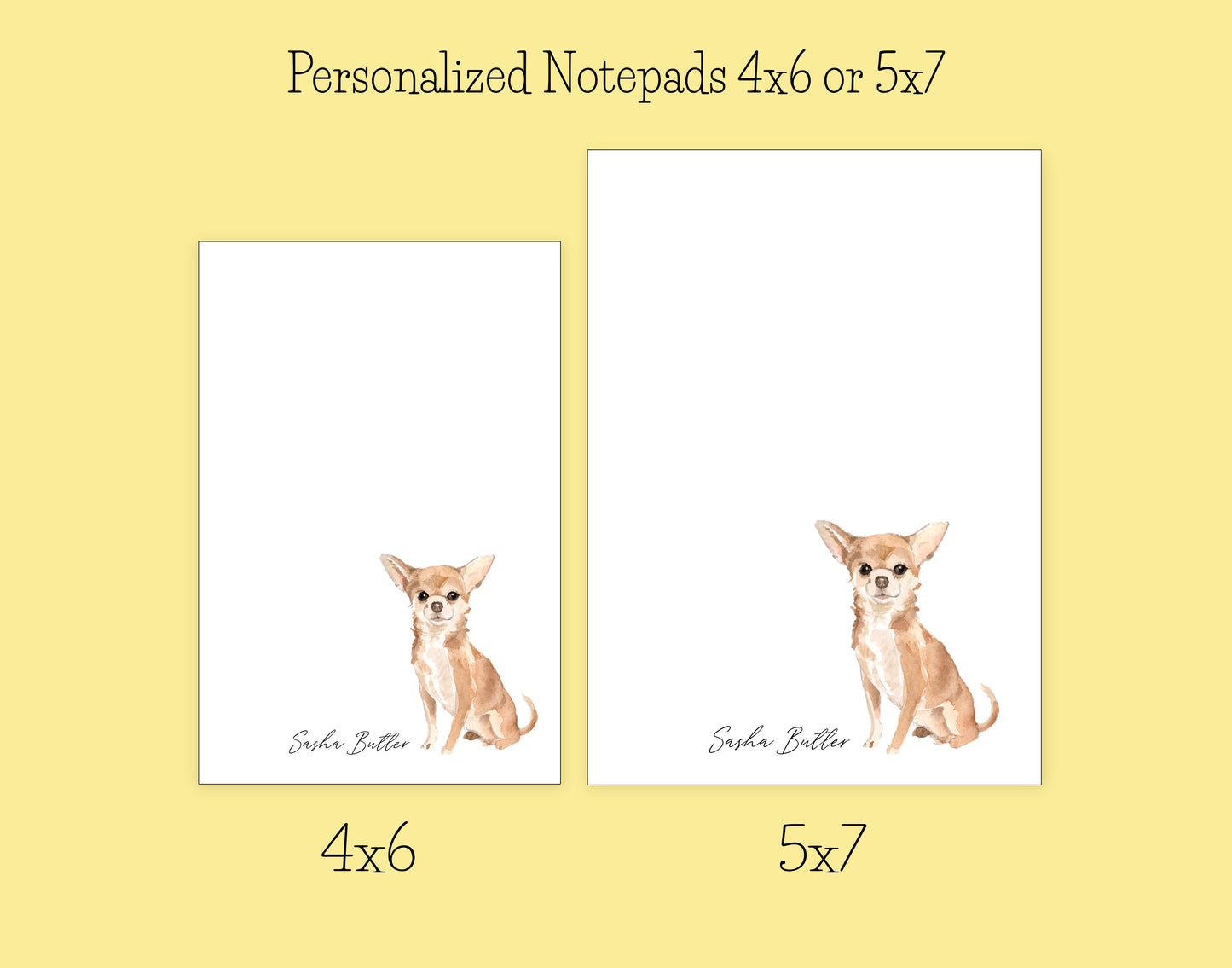 Chihuahua Dog Notepad, Card and Stickers