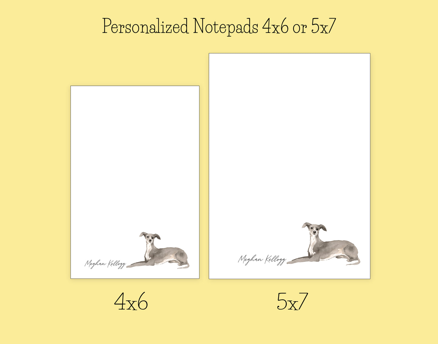 Greyhound Dog Notepad, Card and Stickers