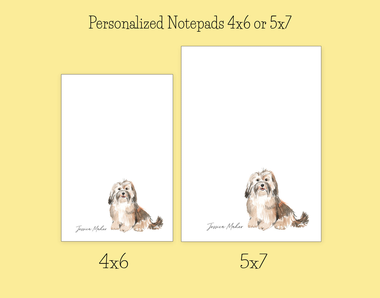 Havanese Dog Notepad, Card and Stickers