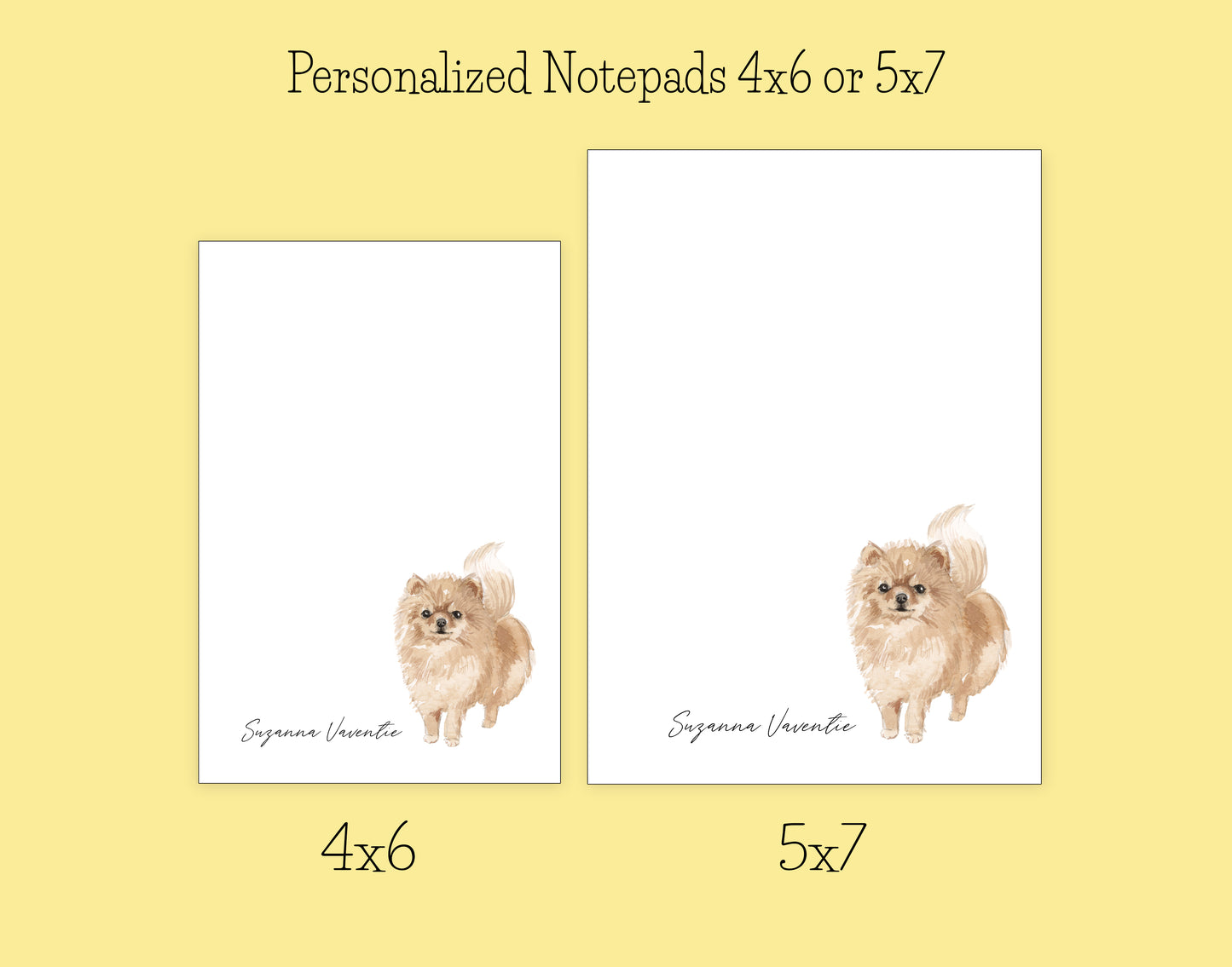 Pomeranian Dog Notepad, Card and Stickers