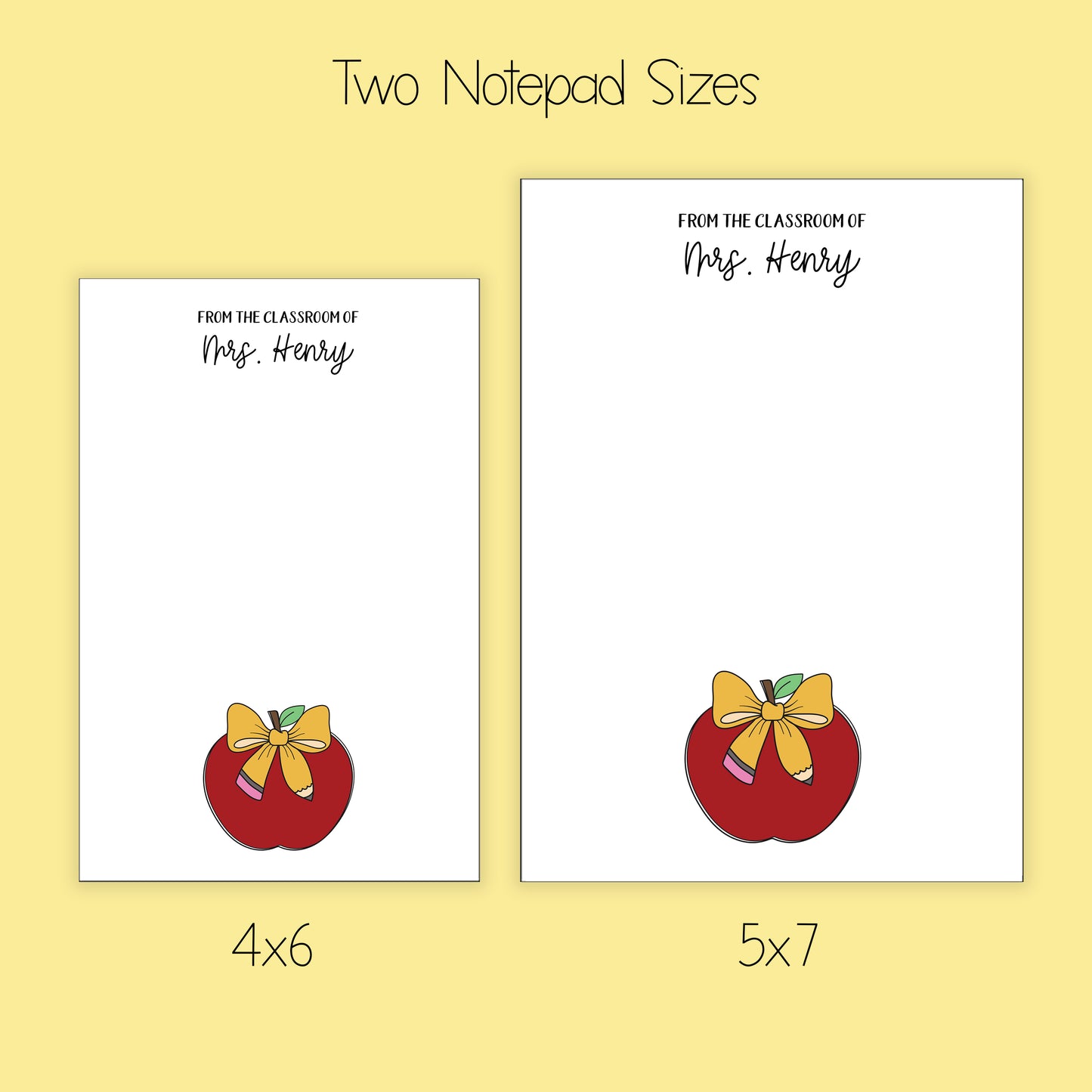 Teacher Notepad, Card and Stickers