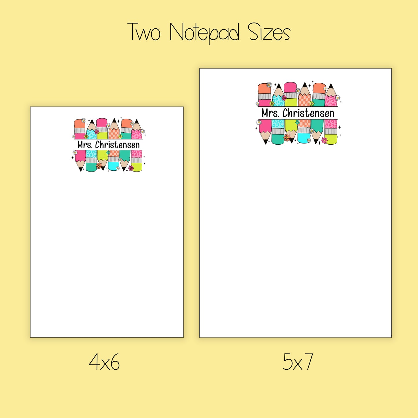 Teacher Notepad, Card and Stickers