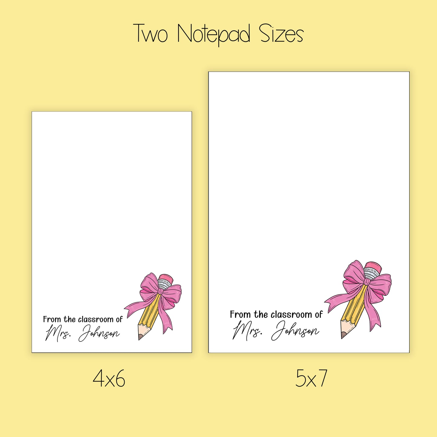 Teacher Notepad, Card and Stickers