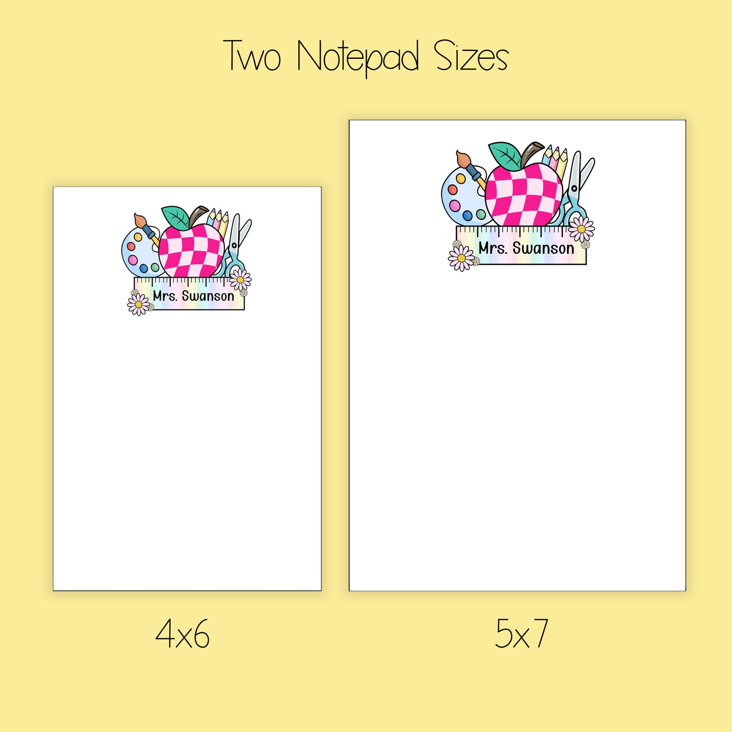 Teacher Notepad, Card and Stickers