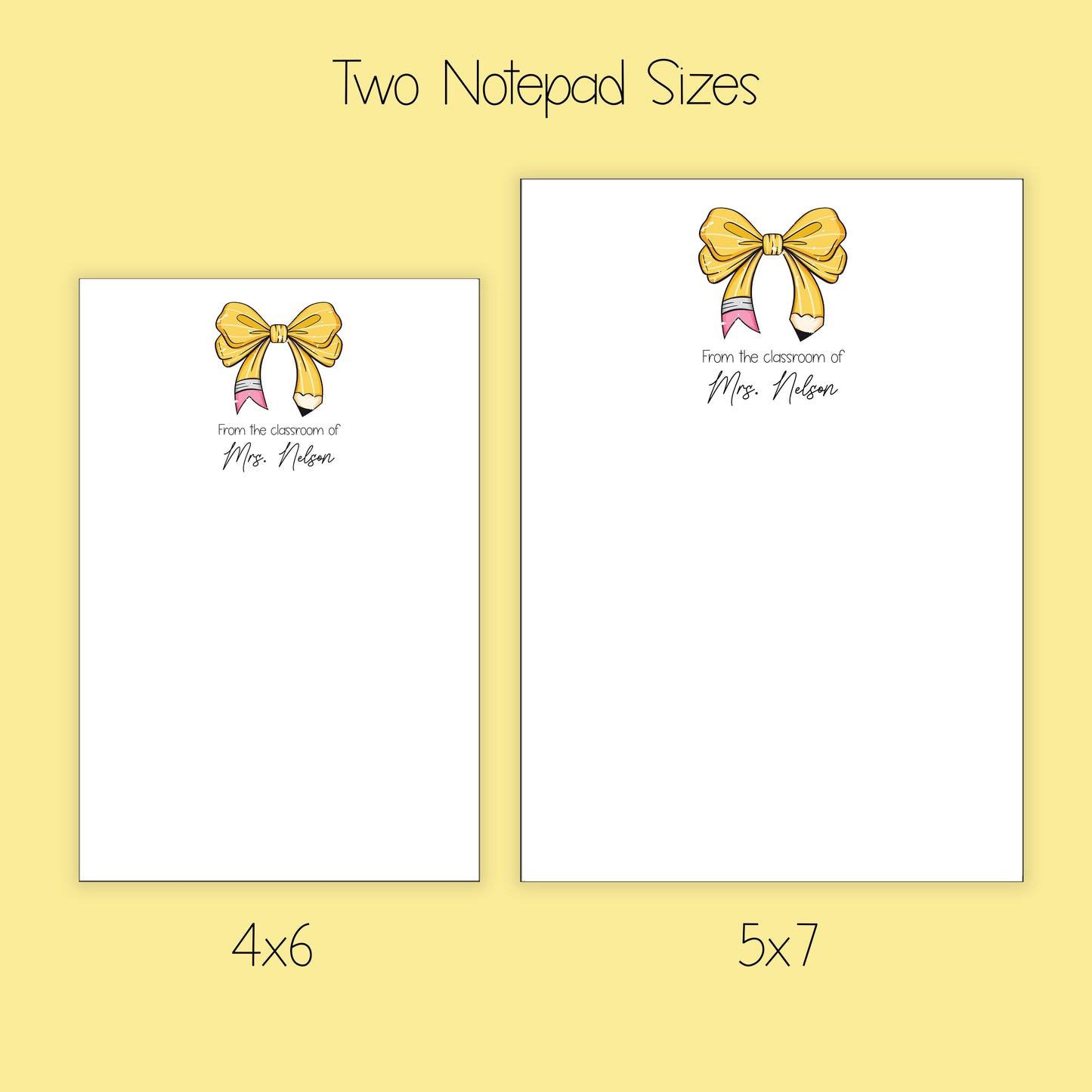 Teacher Notepad, Card and Stickers