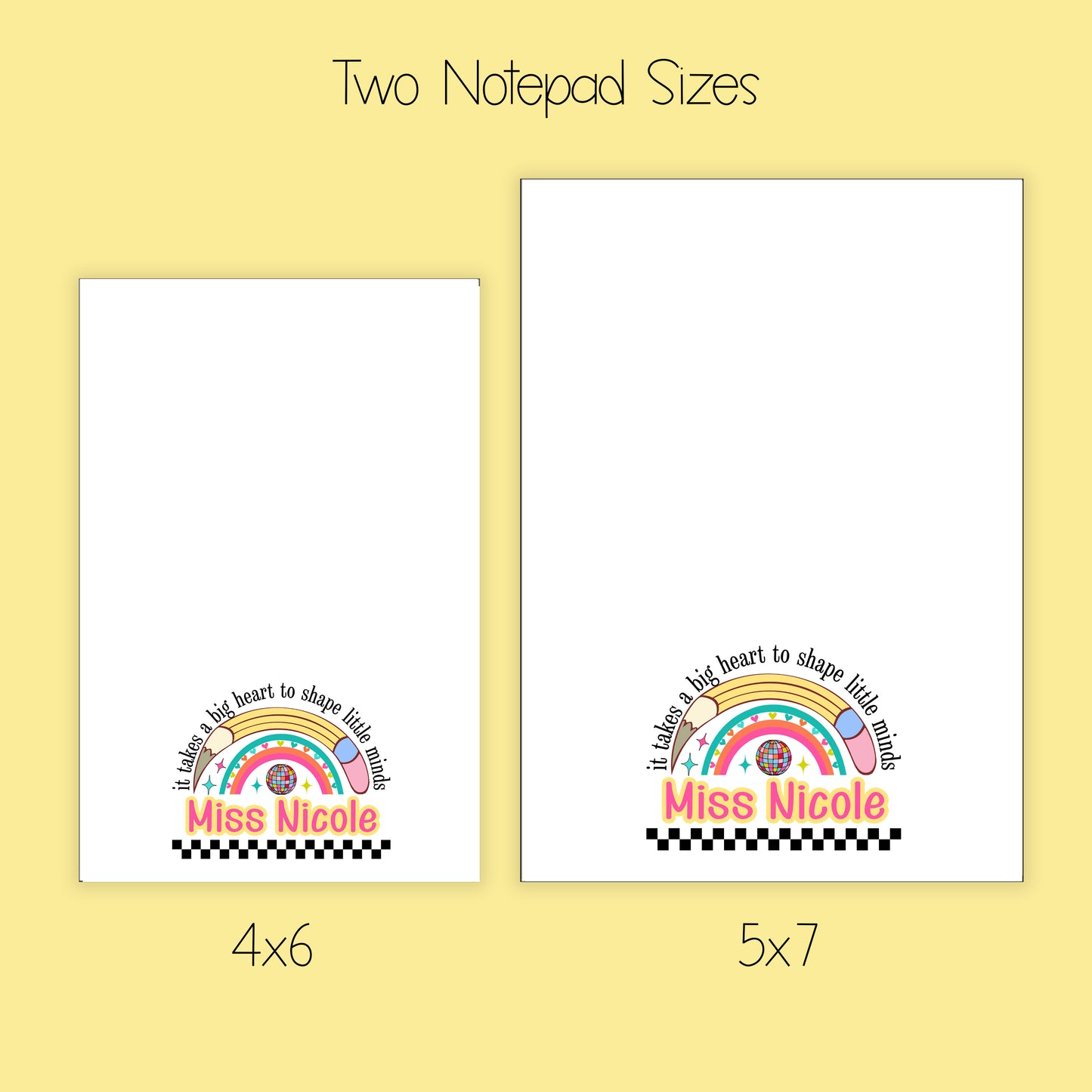 Teacher Notepad, Card and Stickers