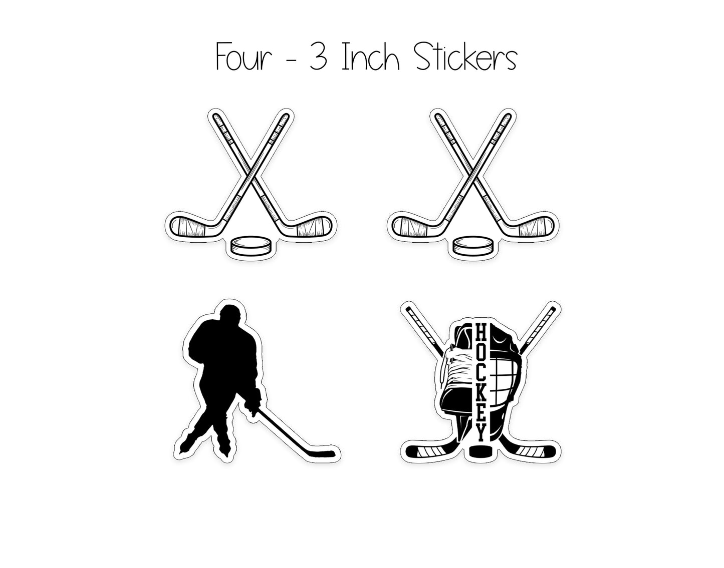 Hockey Notepad, Card and Stickers