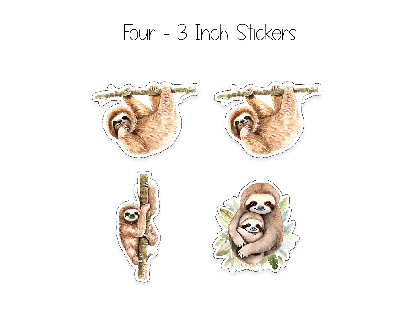 Sloth Notepad, Card and Stickers