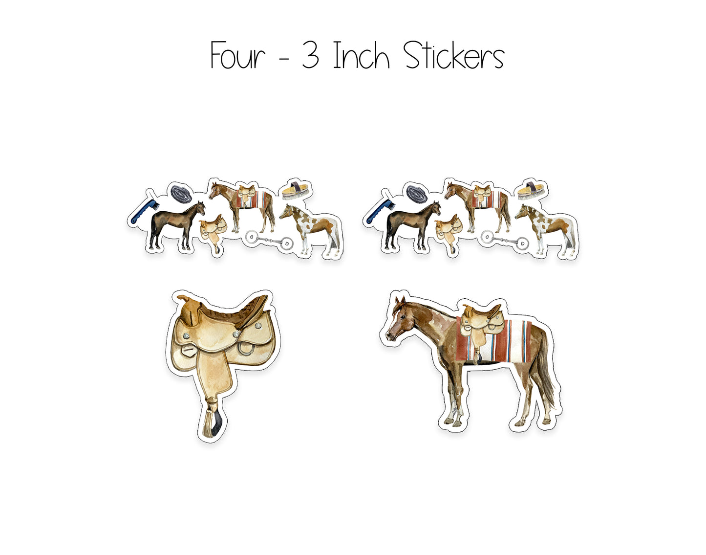 Western Horse Notepad, Card and Stickers