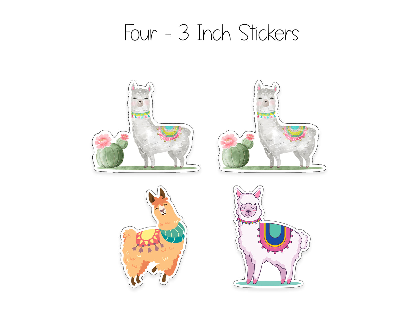 Llama Notepad, Card and Stickers