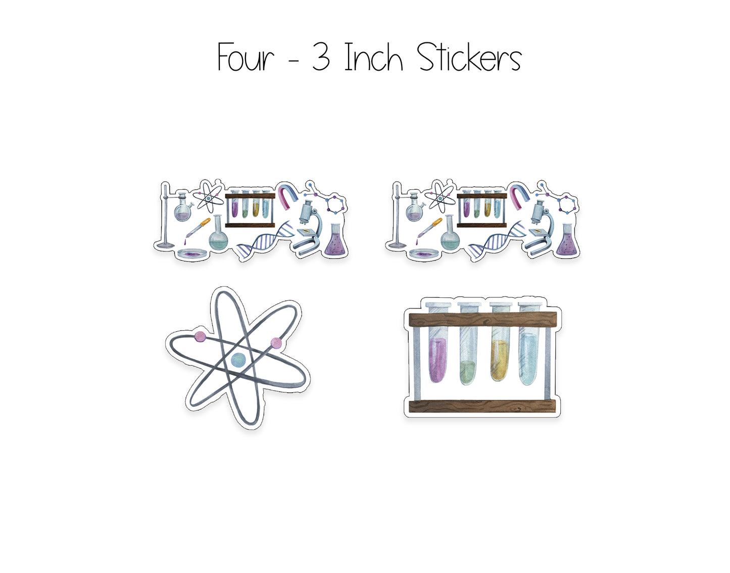 Science Notepad, Card and Stickers