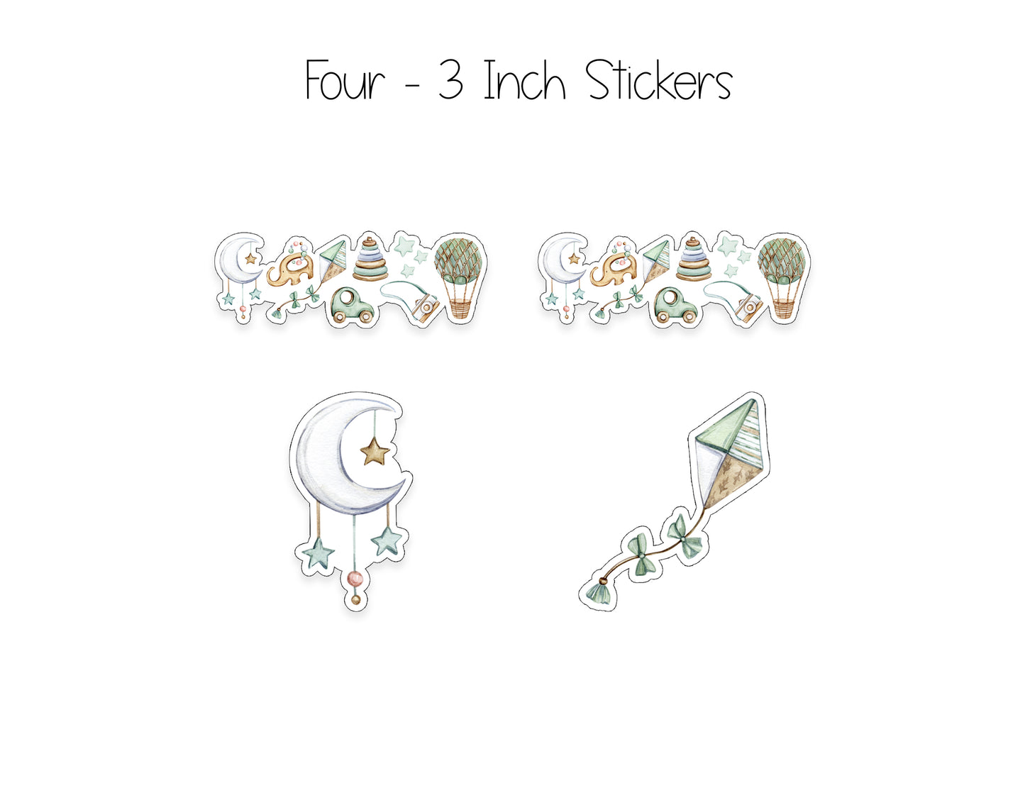 Baby Notepad, Card and Stickers