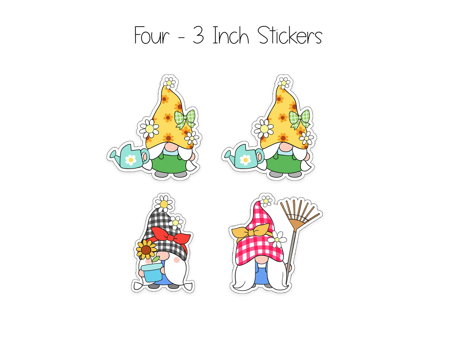 Garden Gnome Notepad, Card and Stickers