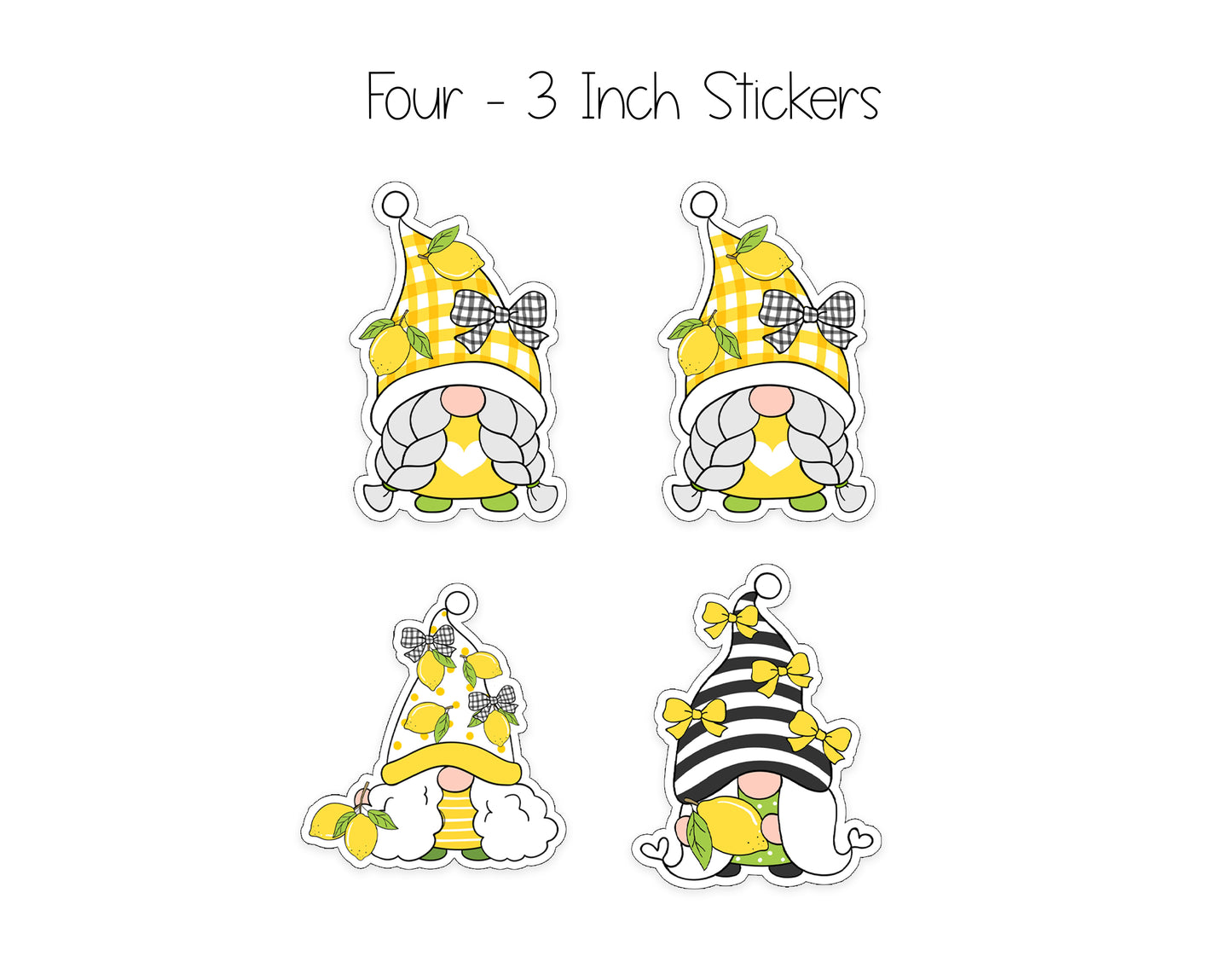 Lemon Gnome Notepad, Card and Stickers