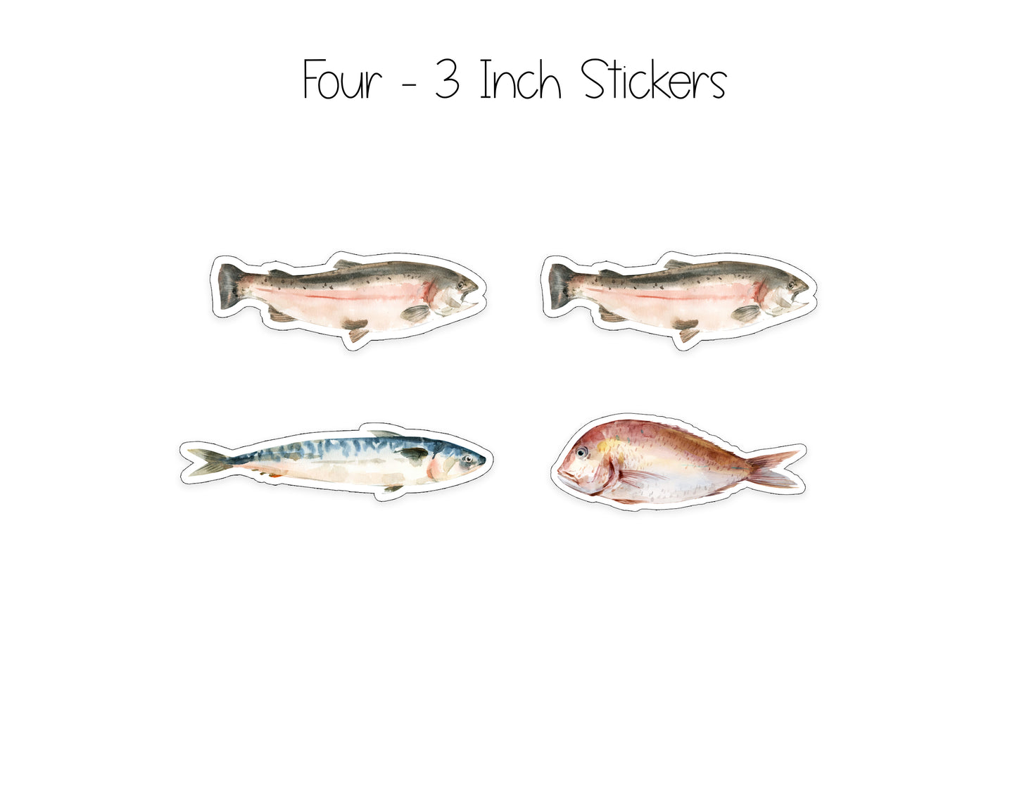 Fish Notepad, Card and Stickers