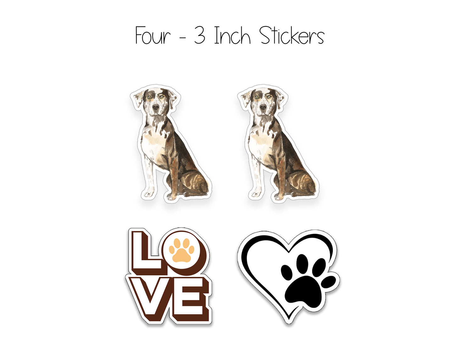 Catahoula Leopard Dog Notepad, Card and Stickers
