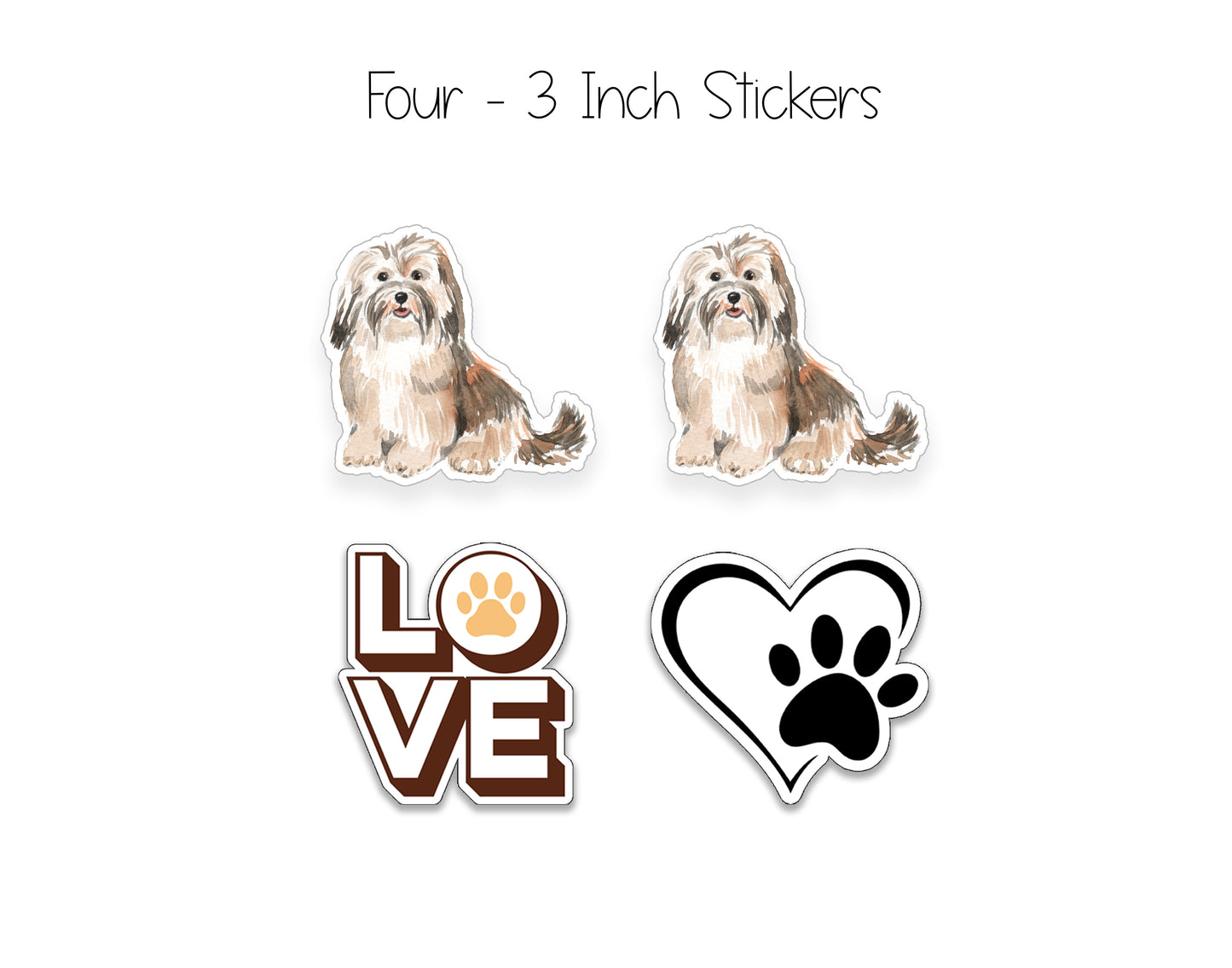 Havanese Dog Notepad, Card and Stickers
